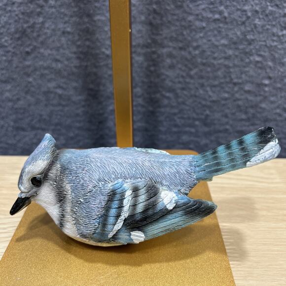 Blue Jay Family Birds Resin Mom Dad Baby Lof of 3 Excellent Condition - Picture 5 of 11